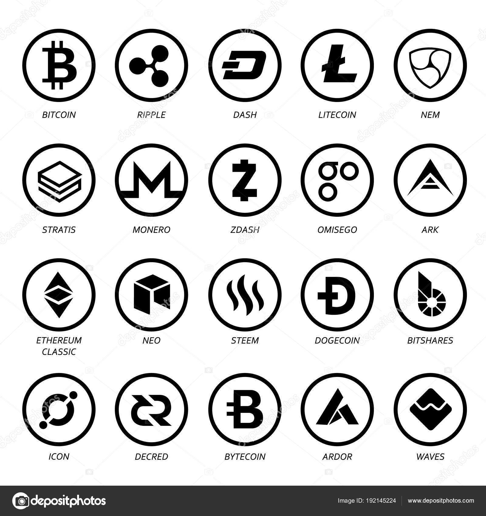 Kryptowahrung Logo Business Geld Bitcoin Cash Litecoin Astraleums - 